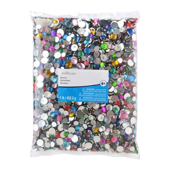 12 Pack: 1lb. Round Gem Assortment by Creatology™